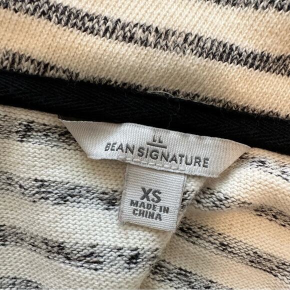 L.L Bean Signature | Size XS Knit Half Zip Pullover Stripes Preppy Long Sleeve - Picture 6 of 10